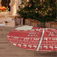 Yule Cat And Yule Lads Tree Skirt Cute Retro Style - Wonder Print Shop