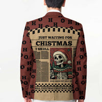 Skull Christmas Blazer Newspaper Retro Style - Wonder Print Shop