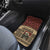 Skull Christmas Car Mats Newspaper Retro Style - Wonder Print Shop