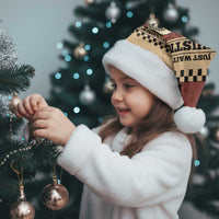 Skull Christmas Santa Hat Newspaper Retro Style - Wonder Print Shop