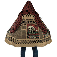 Skull Christmas Cloak Newspaper Retro Style - Wonder Print Shop