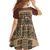 Skull Christmas Family Matching Off The Shoulder Long Sleeve Dress and Hawaiian Shirt Newspaper Retro Style - Wonder Print Shop