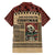 Skull Christmas Family Matching Off The Shoulder Long Sleeve Dress and Hawaiian Shirt Newspaper Retro Style - Wonder Print Shop