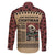 Skull Christmas Family Matching Off The Shoulder Long Sleeve Dress and Hawaiian Shirt Newspaper Retro Style - Wonder Print Shop