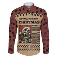 Skull Christmas Family Matching Puletasi and Hawaiian Shirt Newspaper Retro Style - Wonder Print Shop