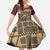 Skull Christmas Family Matching Short Sleeve Bodycon Dress and Hawaiian Shirt Newspaper Retro Style - Wonder Print Shop
