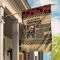 Skull Christmas Garden Flag Newspaper Retro Style - Wonder Print Shop
