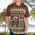 Skull Christmas Hawaiian Shirt Newspaper Retro Style - Wonder Print Shop