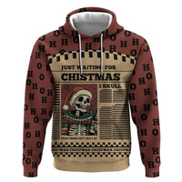 Skull Christmas Hoodie Newspaper Retro Style - Wonder Print Shop