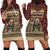 Skull Christmas Hoodie Dress Newspaper Retro Style - Wonder Print Shop