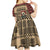 Skull Christmas Kid Short Sleeve Dress Newspaper Retro Style - Wonder Print Shop
