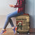 Skull Christmas Luggage Cover Newspaper Retro Style - Wonder Print Shop