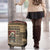 Skull Christmas Luggage Cover Newspaper Retro Style - Wonder Print Shop