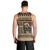 Skull Christmas Men Tank Top Newspaper Retro Style - Wonder Print Shop