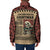 Skull Christmas Padded Jacket Newspaper Retro Style - Wonder Print Shop