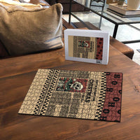 Skull Christmas Puzzle Newspaper Retro Style - Wonder Print Shop