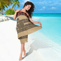 Skull Christmas Sarong Newspaper Retro Style - Wonder Print Shop