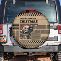 Skull Christmas Spare Tire Cover Newspaper Retro Style - Wonder Print Shop