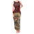 Skull Christmas Tank Maxi Dress Newspaper Retro Style - Wonder Print Shop