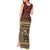 Skull Christmas Tank Maxi Dress Newspaper Retro Style - Wonder Print Shop