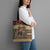 Skull Christmas Tote Bag Newspaper Retro Style - Wonder Print Shop