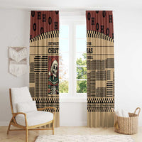Skull Christmas Window Curtain Newspaper Retro Style - Wonder Print Shop