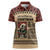 Skull Christmas Women Polo Shirt Newspaper Retro Style - Wonder Print Shop
