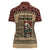 Skull Christmas Women Polo Shirt Newspaper Retro Style - Wonder Print Shop