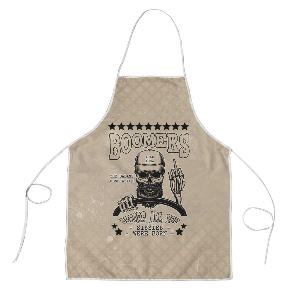 Baby Boomers Apron The Badass Generation Retro Style - Wonder Print Shop