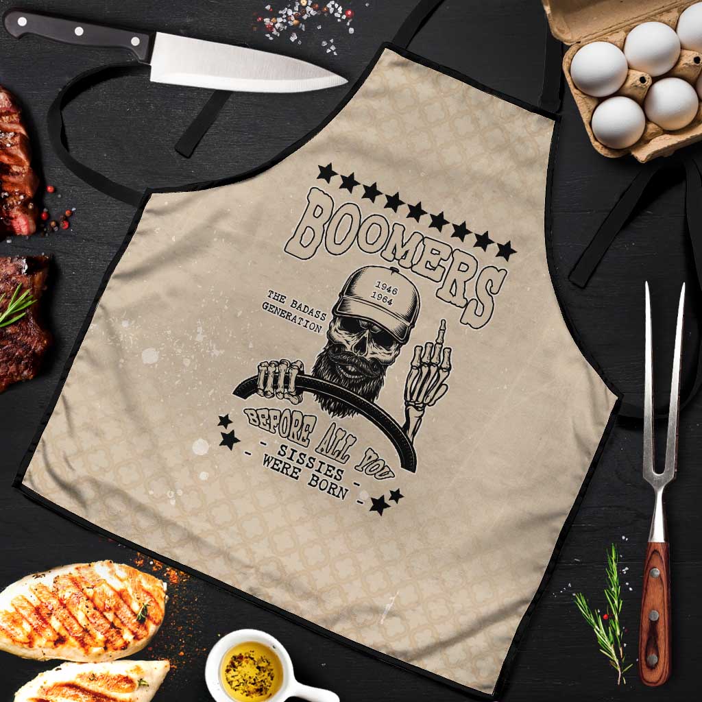 Baby Boomers Apron The Badass Generation Retro Style - Wonder Print Shop