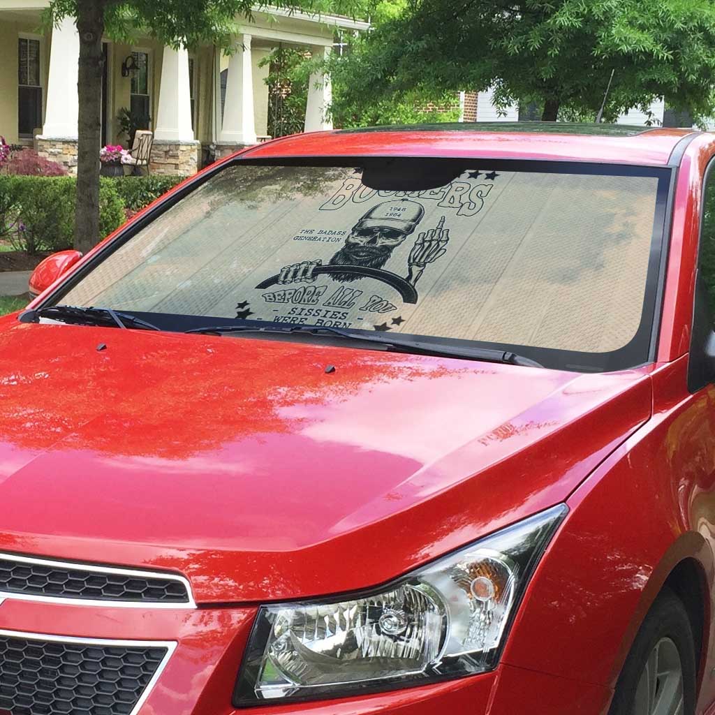 Baby Boomers Auto Sun Shade The Badass Generation Retro Style - Wonder Print Shop