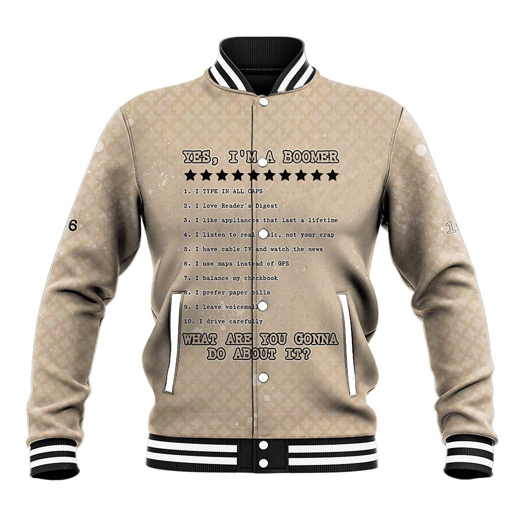Baby Boomers Baseball Jacket The Badass Generation Retro Style - Wonder Print Shop