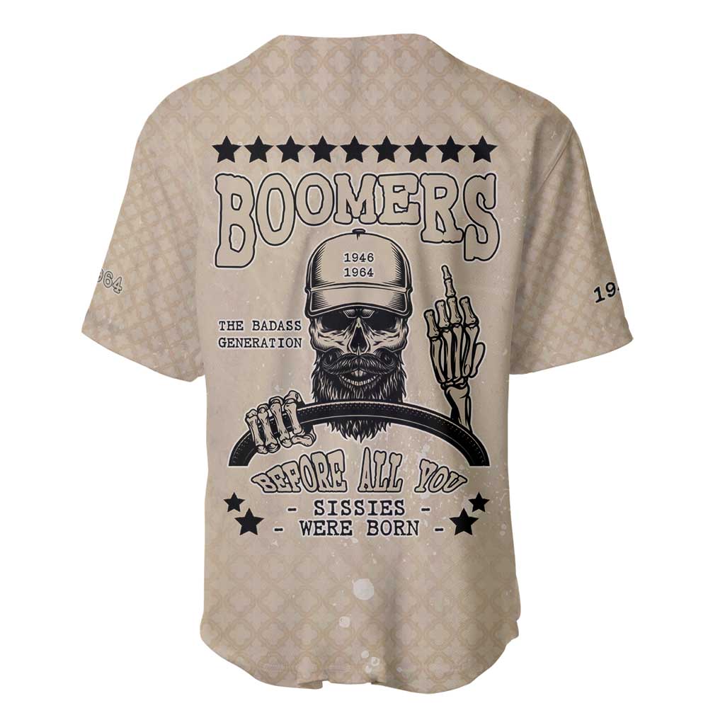 Baby Boomers Baseball Jersey The Badass Generation Retro Style - Wonder Print Shop