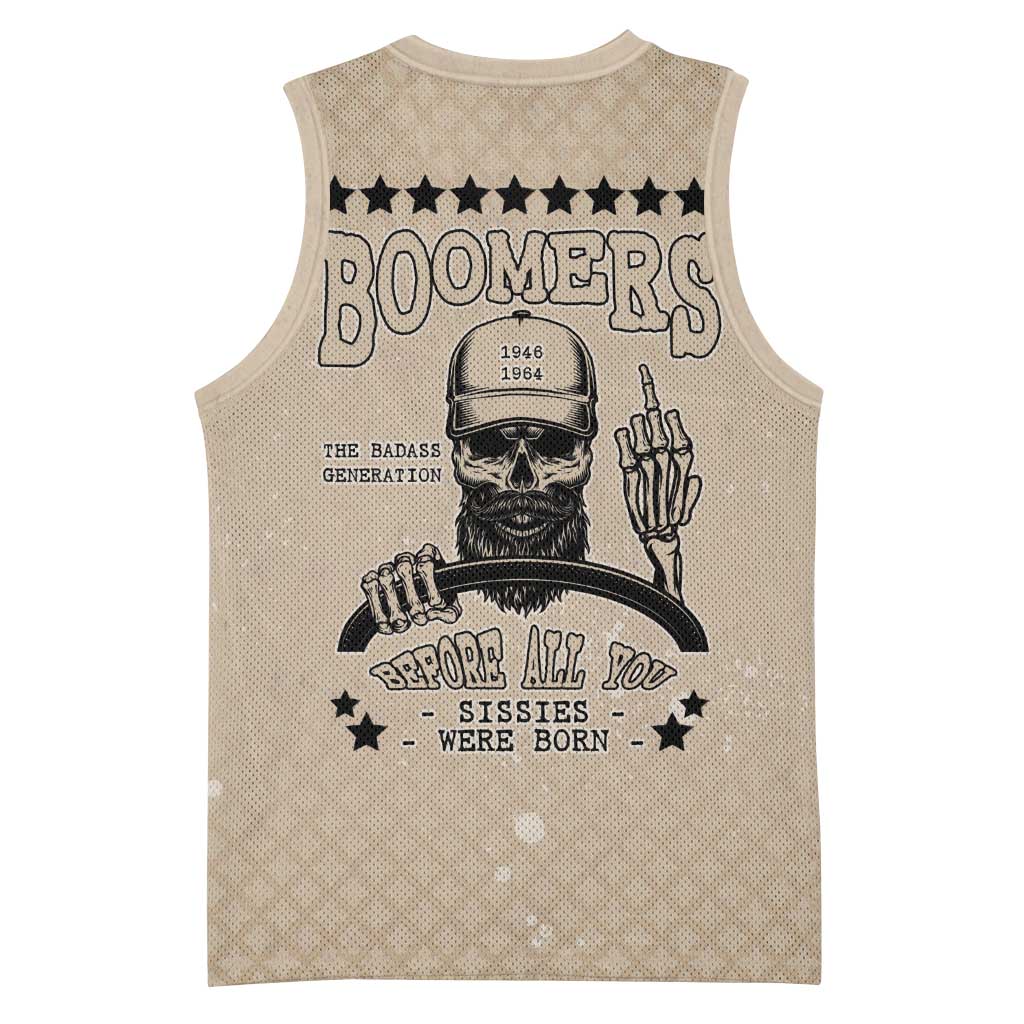 Baby Boomers Basketball Jersey The Badass Generation Retro Style - Wonder Print Shop
