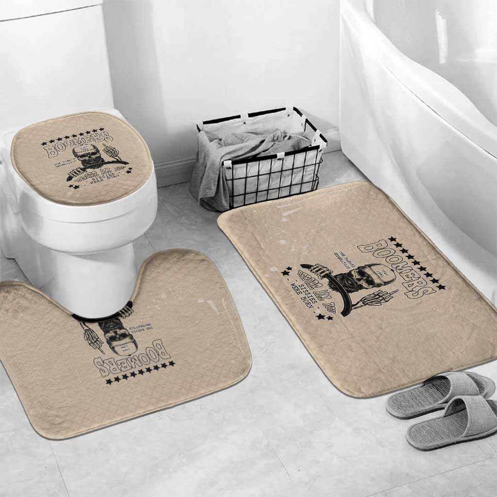 Baby Boomers Bathroom Set The Badass Generation Retro Style - Wonder Print Shop