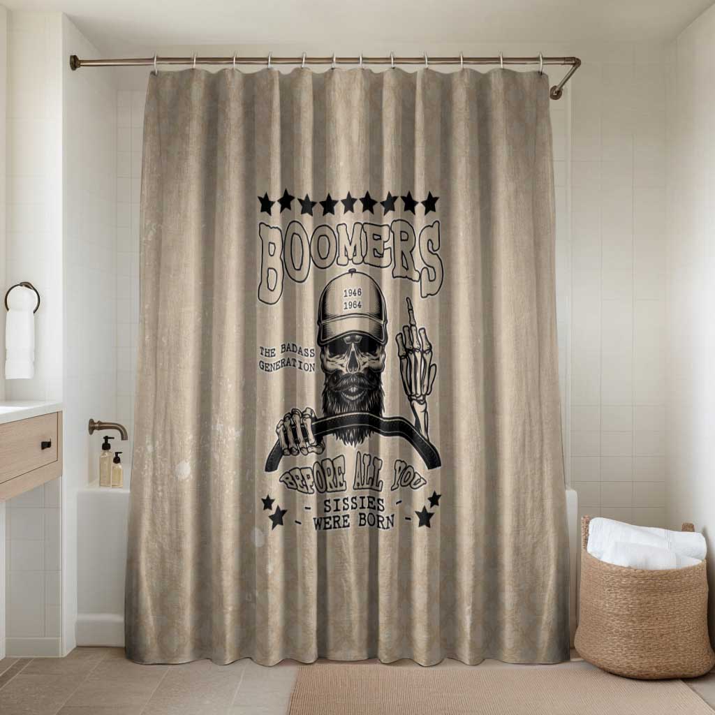 Baby Boomers Bathroom Set The Badass Generation Retro Style - Wonder Print Shop