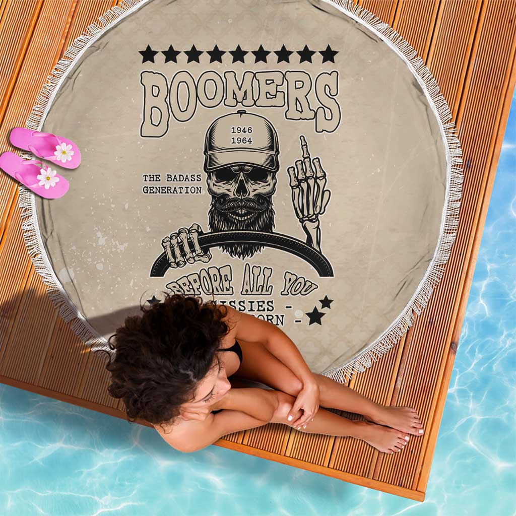 Baby Boomers Beach Blanket The Badass Generation Retro Style - Wonder Print Shop