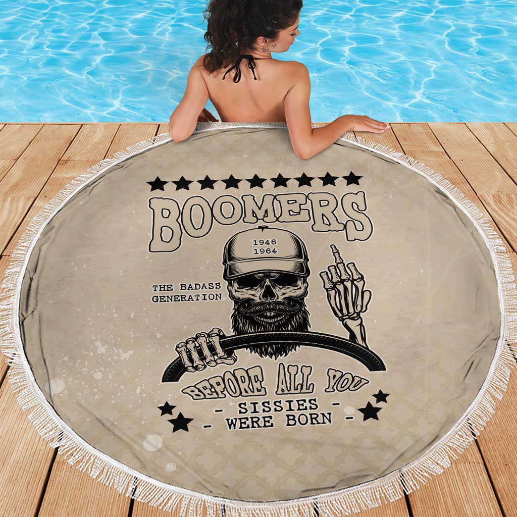 Baby Boomers Beach Blanket The Badass Generation Retro Style - Wonder Print Shop