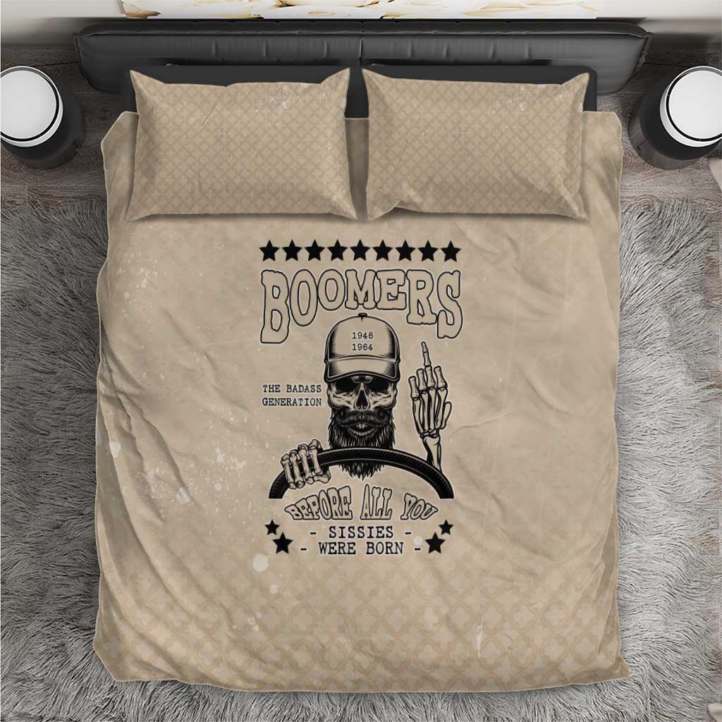 Baby Boomers Bedding Set The Badass Generation Retro Style - Wonder Print Shop