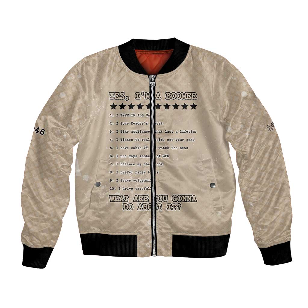 Baby Boomers Bomber Jacket The Badass Generation Retro Style - Wonder Print Shop
