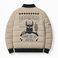 Baby Boomers Bomber Puffer Jacket The Badass Generation Retro Style - Wonder Print Shop