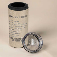 Baby Boomers 4 in 1 Can Cooler Tumbler The Badass Generation Retro Style - Wonder Print Shop