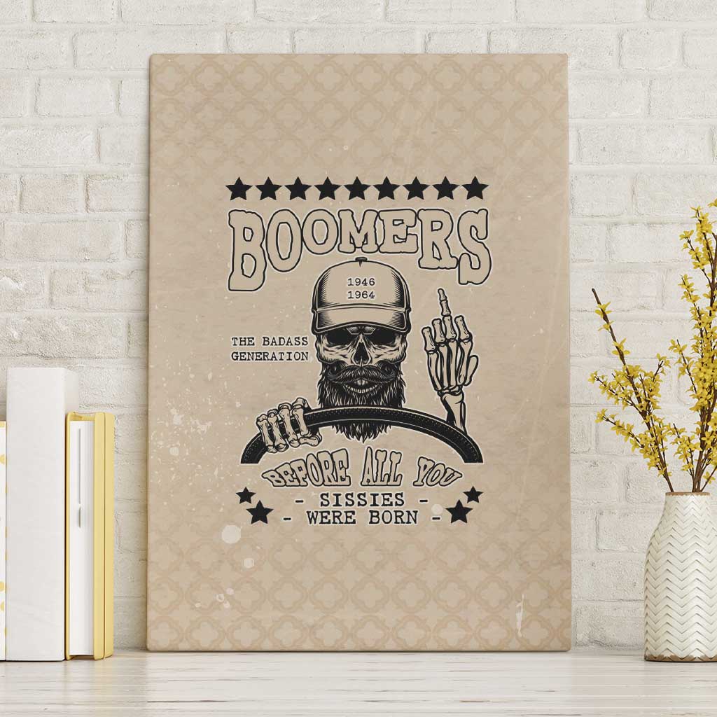 Baby Boomers Canvas Wall Art The Badass Generation Retro Style - Wonder Print Shop
