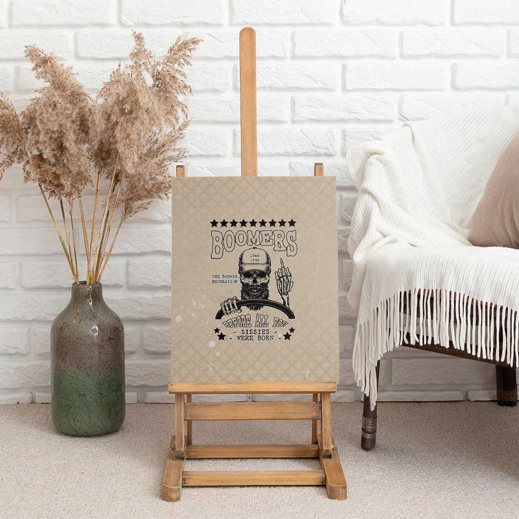 Baby Boomers Canvas Wall Art The Badass Generation Retro Style - Wonder Print Shop
