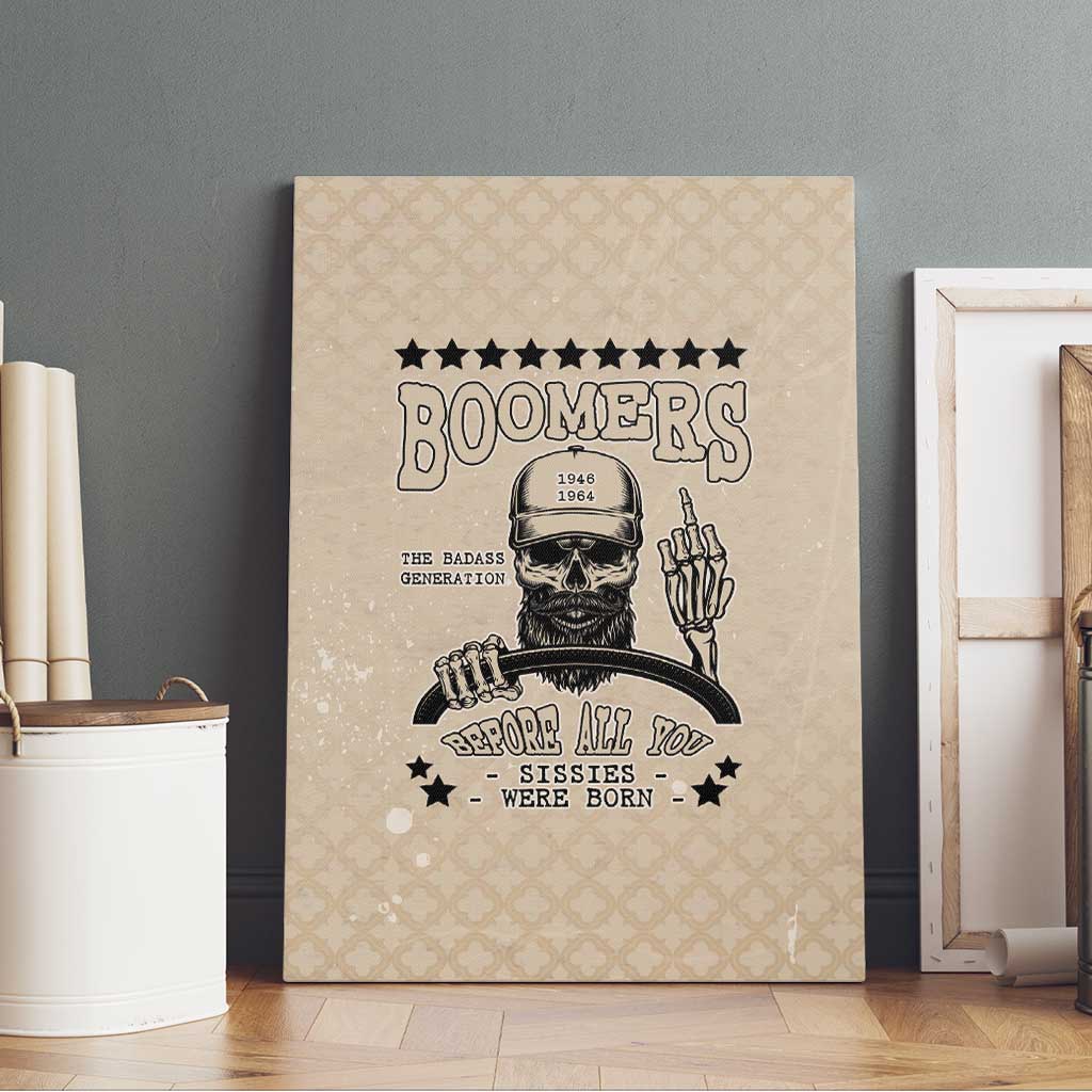 Baby Boomers Canvas Wall Art The Badass Generation Retro Style - Wonder Print Shop