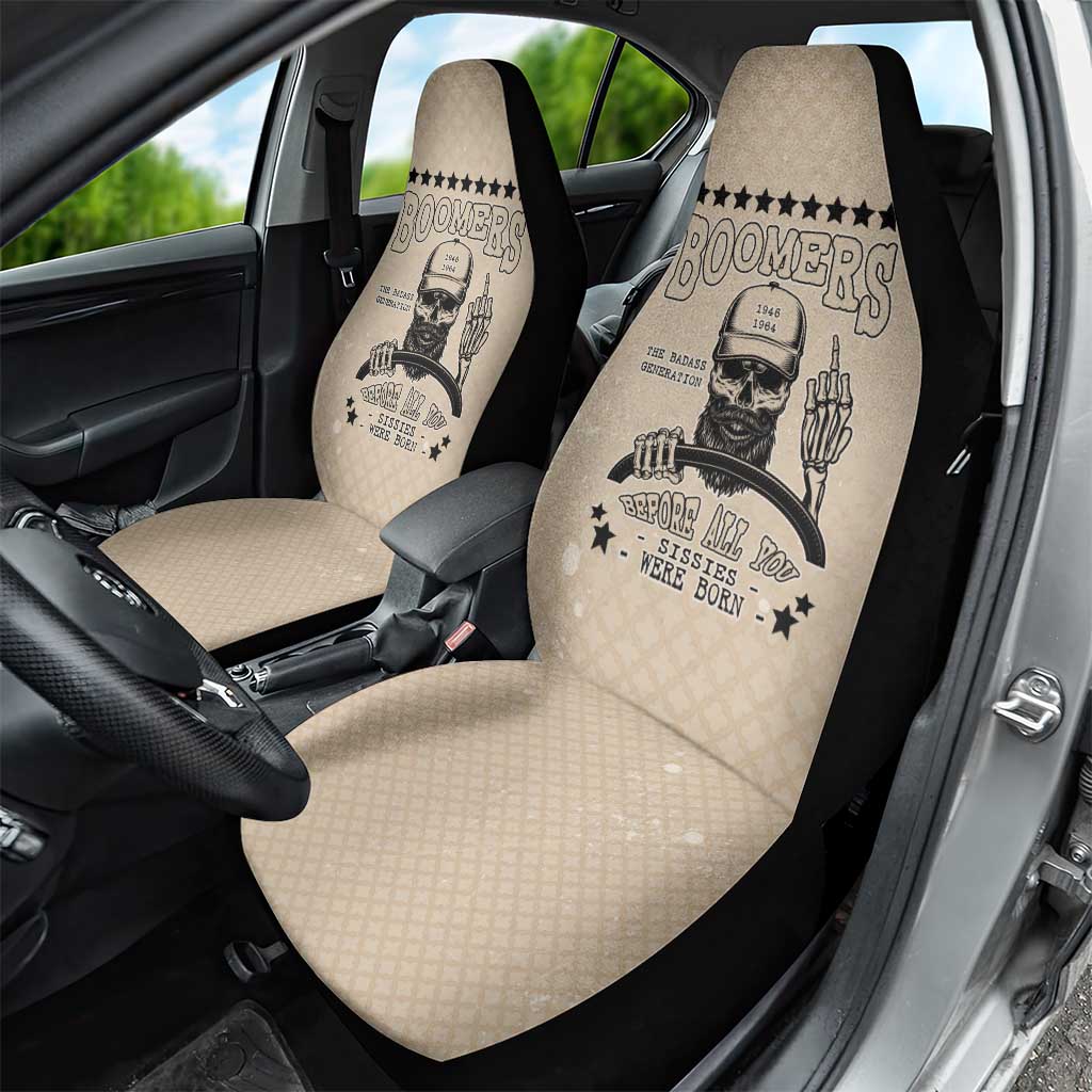 Baby Boomers Car Seat Cover The Badass Generation Retro Style - Wonder Print Shop