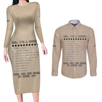 Baby Boomers Couples Matching Long Sleeve Bodycon Dress and Long Sleeve Button Shirt The Badass Generation Retro Style - Wonder Print Shop