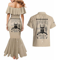 Baby Boomers Couples Matching Mermaid Dress and Hawaiian Shirt The Badass Generation Retro Style - Wonder Print Shop