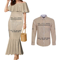Baby Boomers Couples Matching Mermaid Dress and Long Sleeve Button Shirt The Badass Generation Retro Style - Wonder Print Shop