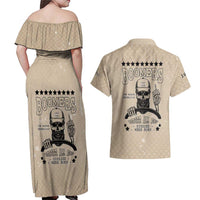 Baby Boomers Couples Matching Off Shoulder Maxi Dress and Hawaiian Shirt The Badass Generation Retro Style - Wonder Print Shop